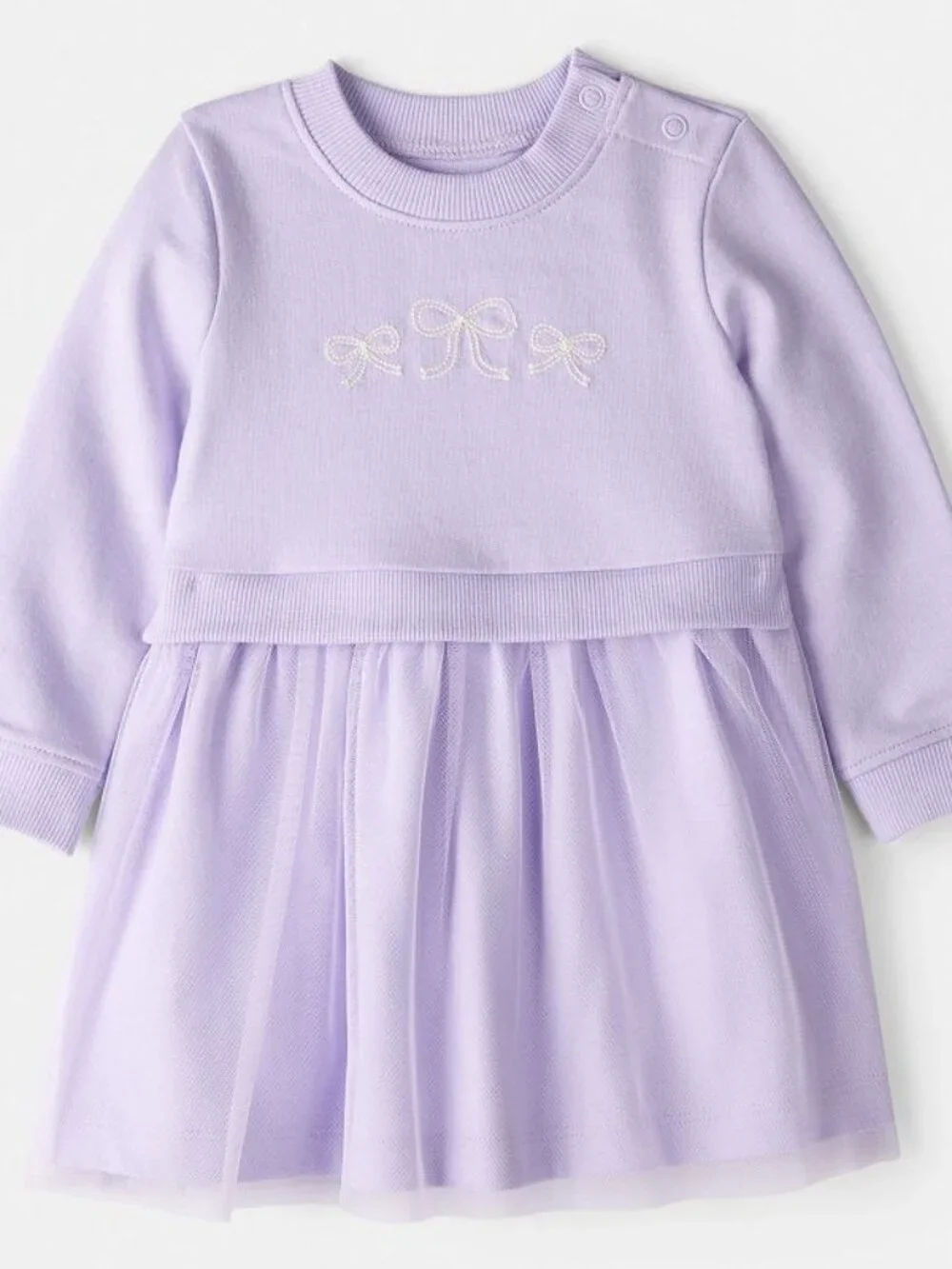 Carter's Baby Girl Lavender Bow Tulle Dress 6M